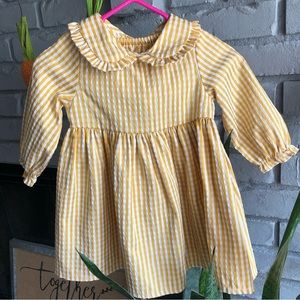 Baby Girl 9M Gingham Print Peter Pan Collar Dress by Starting Out Dillards